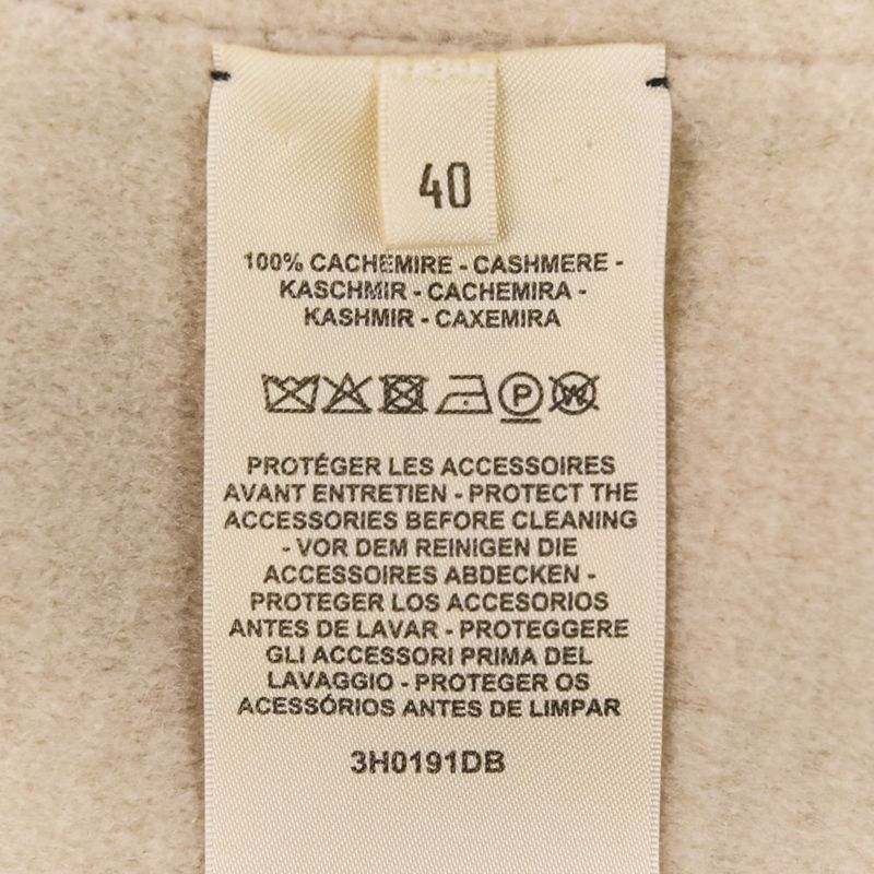 23AW HERMES Cashmere Double Face Long Gilet Sleeveless Coat 3H0191DB Size 40
