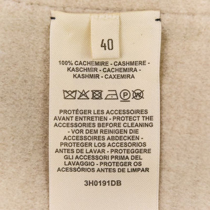 23AW HERMES Cashmere Double Face Long Gilet Sleeveless Coat 3H0191DB Size 40