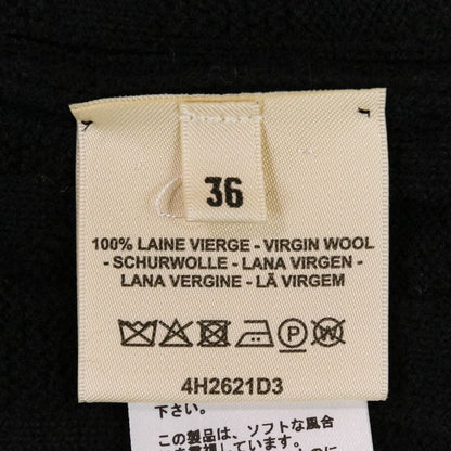 Unused 24AW HERMES Short Sleeve H Jacquard Knit Sweater Size 36 Black Ladies