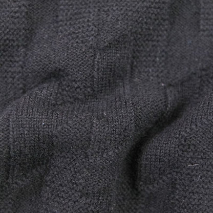 Unused 24AW HERMES Short Sleeve H Jacquard Knit Sweater Size 36 Black Ladies