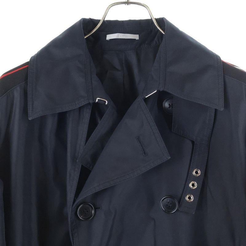 Dior Sideline Belted Trench Coat Black 763c348a3997