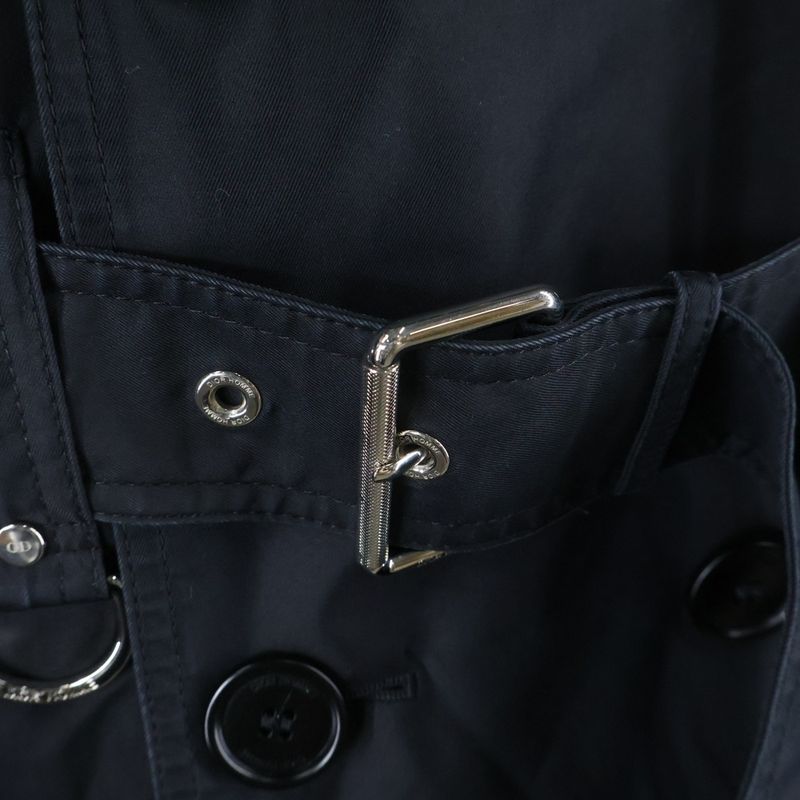 Dior Sideline Belted Trench Coat Black 763c348a3997