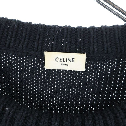 Celine 21ss the Dancing Kid Clown Crew Neck Boxy Knit Sweater Black 2a43l717m