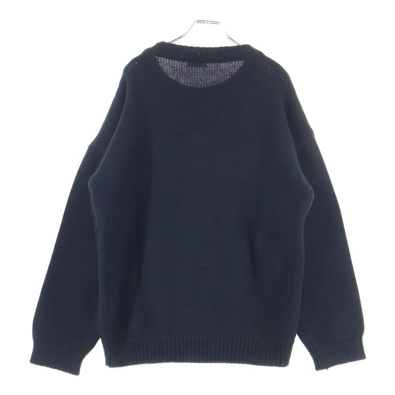 Celine 21ss the Dancing Kid Clown Crew Neck Boxy Knit Sweater Black 2a43l717m