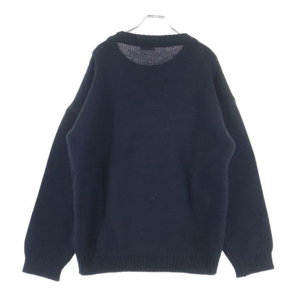 Celine 21ss the Dancing Kid Clown Crew Neck Boxy Knit Sweater Black 2a43l717m