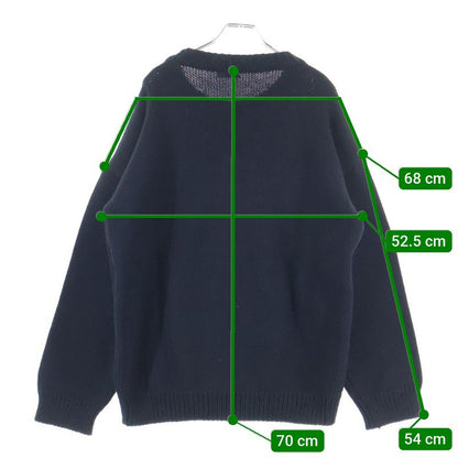 Celine 21ss the Dancing Kid Clown Crew Neck Boxy Knit Sweater Black 2a43l717m