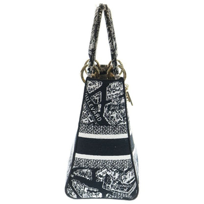 Christian Dior Lady D-Lite Plan de Paris Lady D-Lite Medium Handbag with Charm