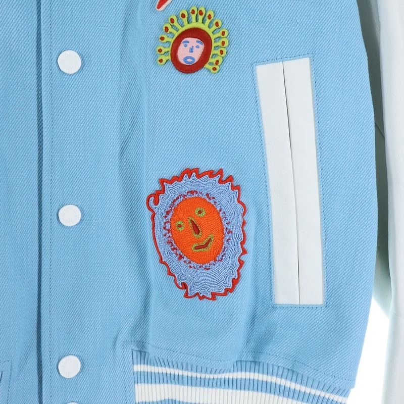 Louis Vuitton 23ss ×yk Embroidery Varsity Jacket Rm232h Vn6 Hol30e × Yayoi