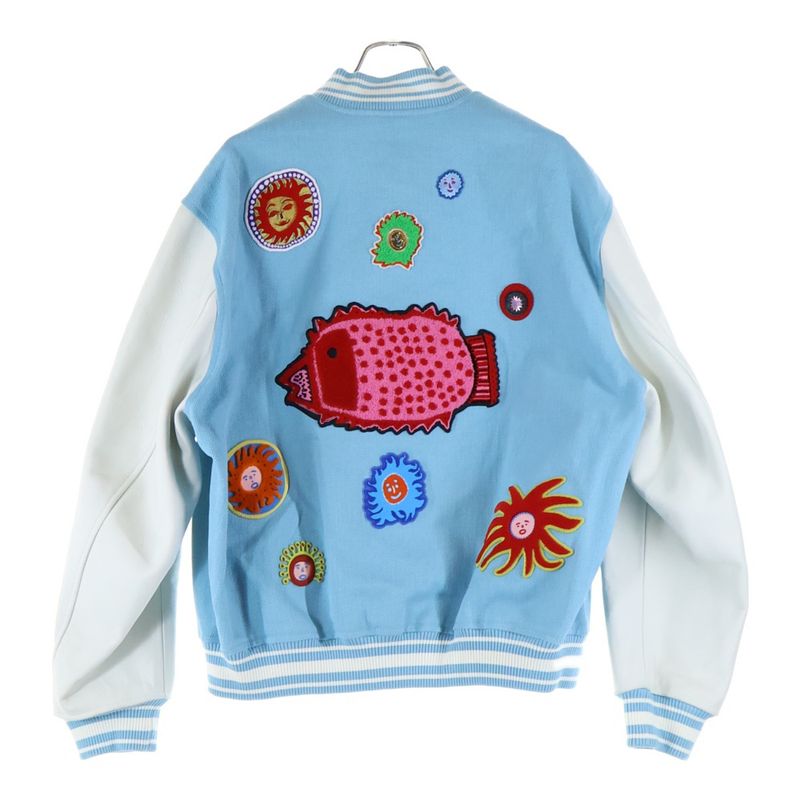 Louis Vuitton 23ss ×yk Embroidery Varsity Jacket Rm232h Vn6 Hol30e × Yayoi
