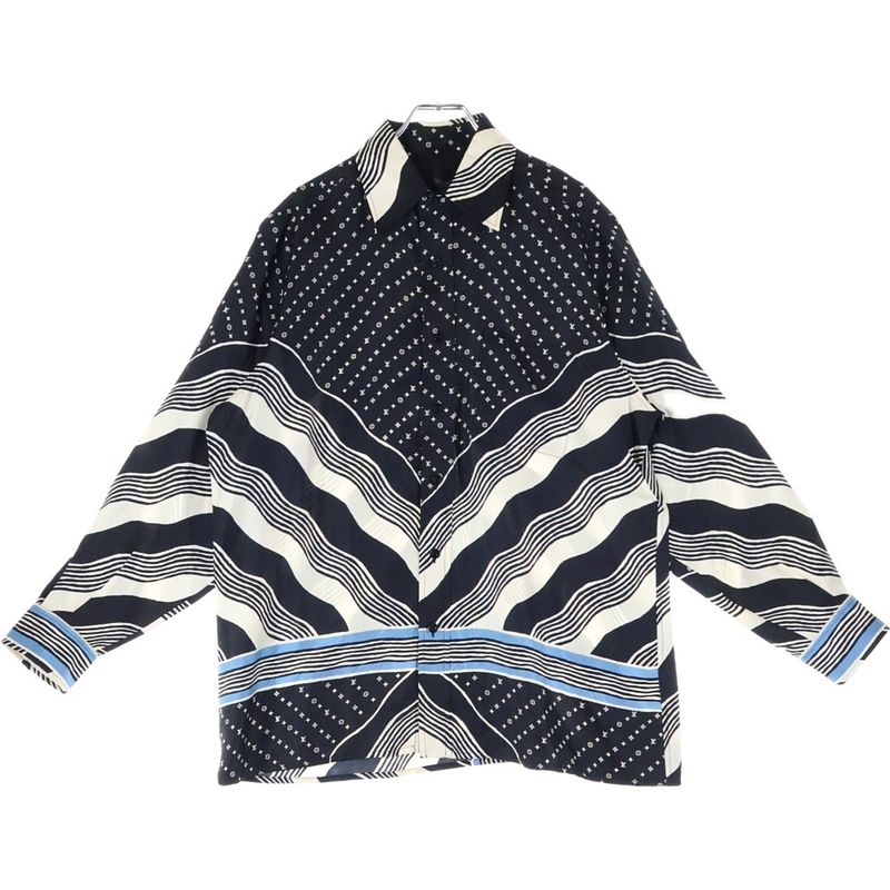 Louis Vuitton L S Pajama Shirt Rw232w Zz0 Fpbl23 Long Sleeve Pajama Shirt Black