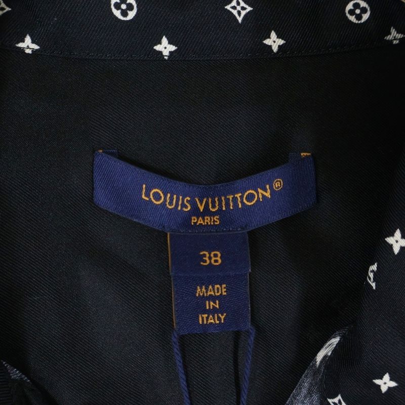 Louis Vuitton L S Pajama Shirt Rw232w Zz0 Fpbl23 Long Sleeve Pajama Shirt Black