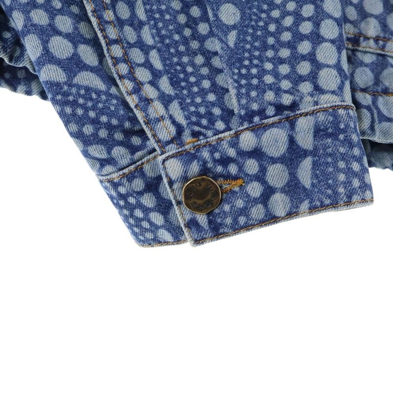 Louis Vuitton 23aw×yk Zipup Denim Bluzon Dot Rm232h Yn3 Hoa30w Yayoi Kusama Dot