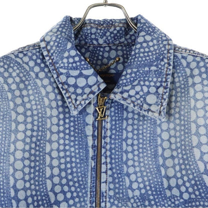 Louis Vuitton 23aw×yk Zipup Denim Bluzon Dot Rm232h Yn3 Hoa30w Yayoi Kusama Dot