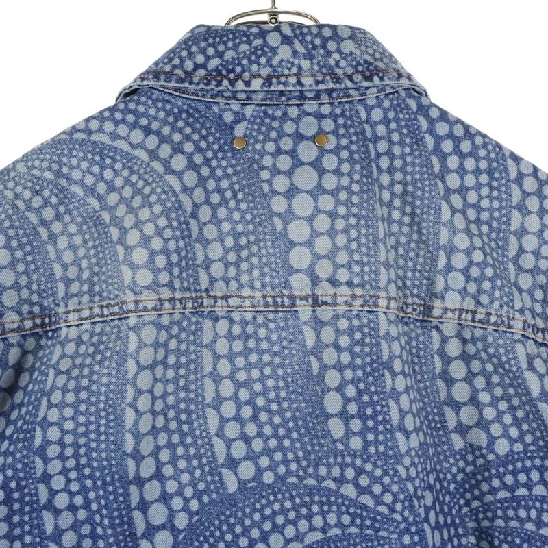 Louis Vuitton 23aw×yk Zipup Denim Bluzon Dot Rm232h Yn3 Hoa30w Yayoi Kusama Dot