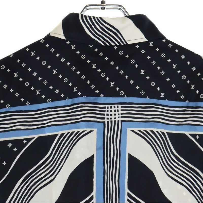 Louis Vuitton L S Pajama Shirt Rw232w Zz0 Fpbl23 Long Sleeve Pajama Shirt Black