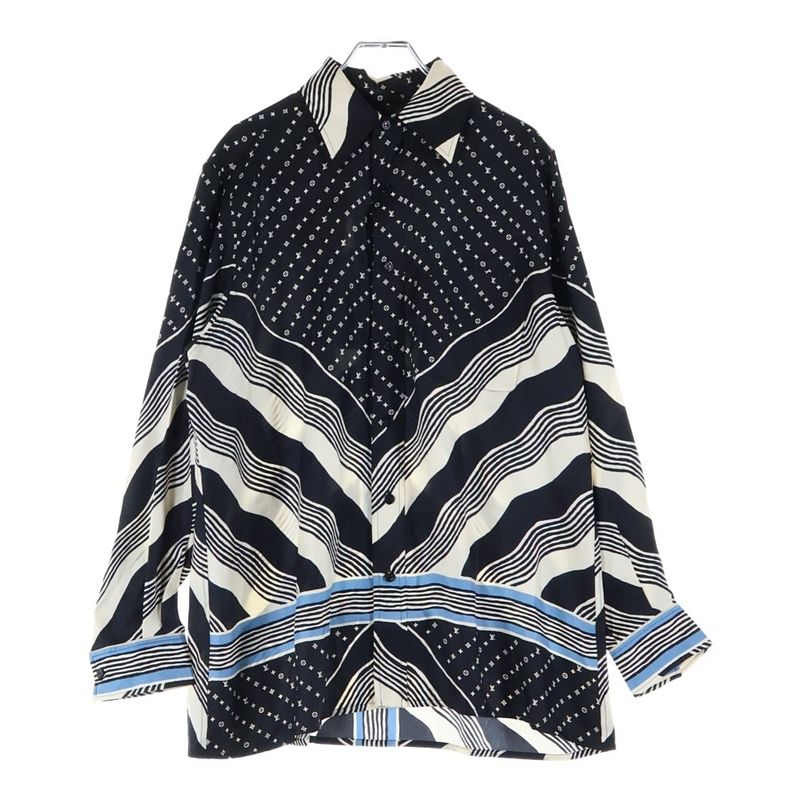 Louis Vuitton L S Pajama Shirt Rw232w Zz0 Fpbl23 Long Sleeve Pajama Shirt Black