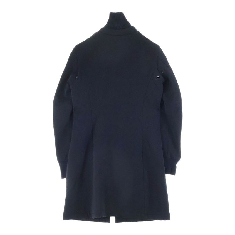 Prada Sport Rubber Patch Logo Nylon Multi-Pocket Zip Up Filling Long Jacket