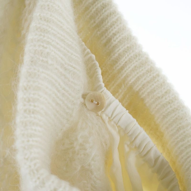 Gucci X Adidas Trefoil Logo Side Line Mohair Knit Track Pants Ivory Women's