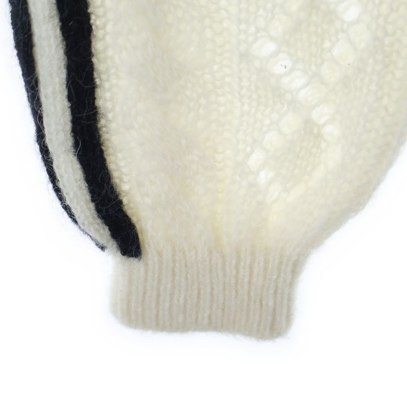 Gucci X Adidas Trefoil Logo Side Line Mohair Knit Track Pants Ivory Women's