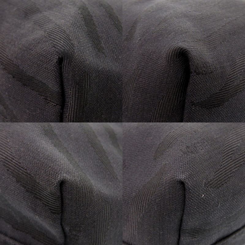 Fendi Zebra Pattern Canvas Black Tote Bag Black 0575 Fendi