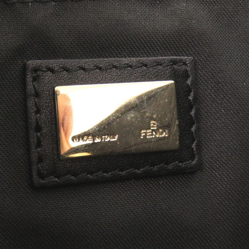 Fendi Zebra Pattern Canvas Black Tote Bag Black 0575 Fendi