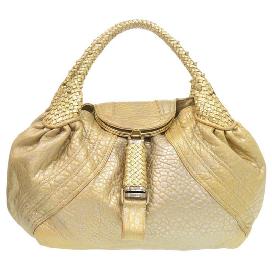 Fendi Spy Bag Leather Gold Handbag 1239 Fendi
