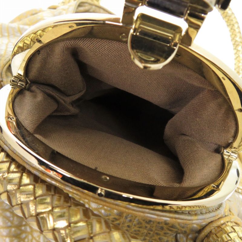 Fendi Spy Bag Leather Gold Handbag 1239 Fendi