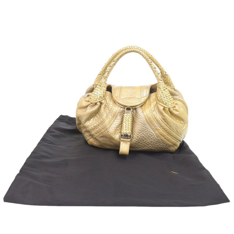 Fendi Spy Bag Leather Gold Handbag 1239 Fendi