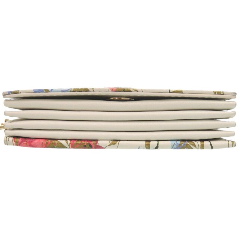 Christian Dior Card Holder Floral Leather Ivory Shoulder Bag 0125 Christian Dior