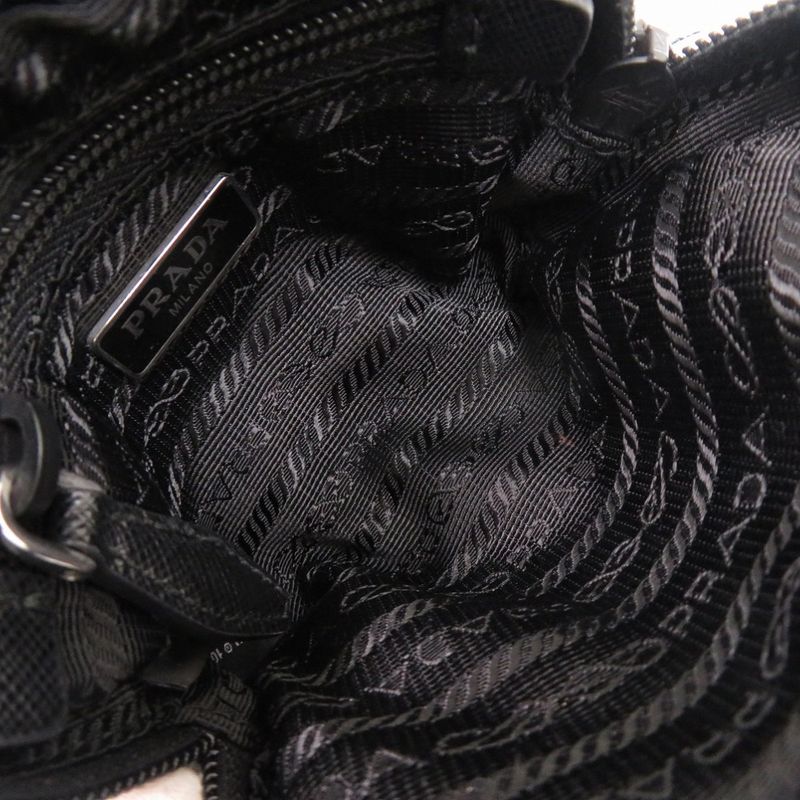 Unused Prada Micro Re-Nylon Pouch Nylon Black 1906 Prada
