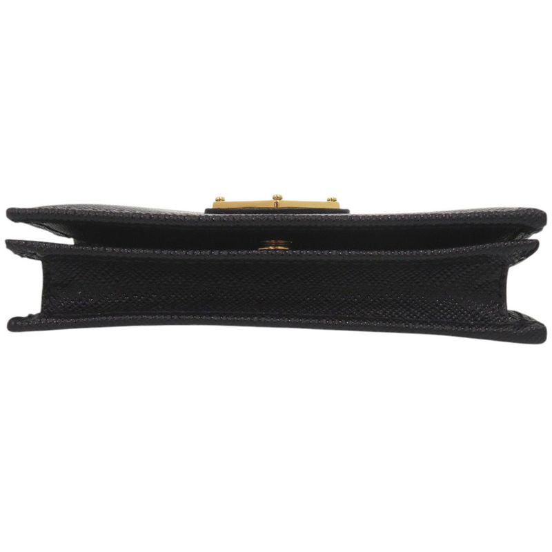 Prada 1mv021 Saffiano Leather Black Bifold Wallet Black 0741 Prada