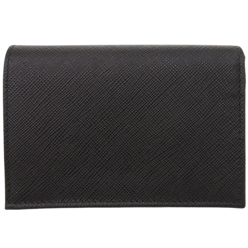 Prada 1mv021 Saffiano Leather Black Bifold Wallet Black 0741 Prada