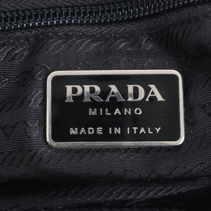 Prada Tessuto Nylon Leather Rucksack Sac Backpack Shoulder Bag Black Women's