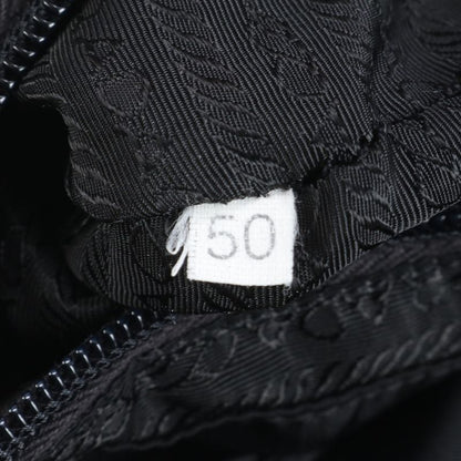 Prada Tessuto Nylon Leather Rucksack Sac Backpack Shoulder Bag Black Women's