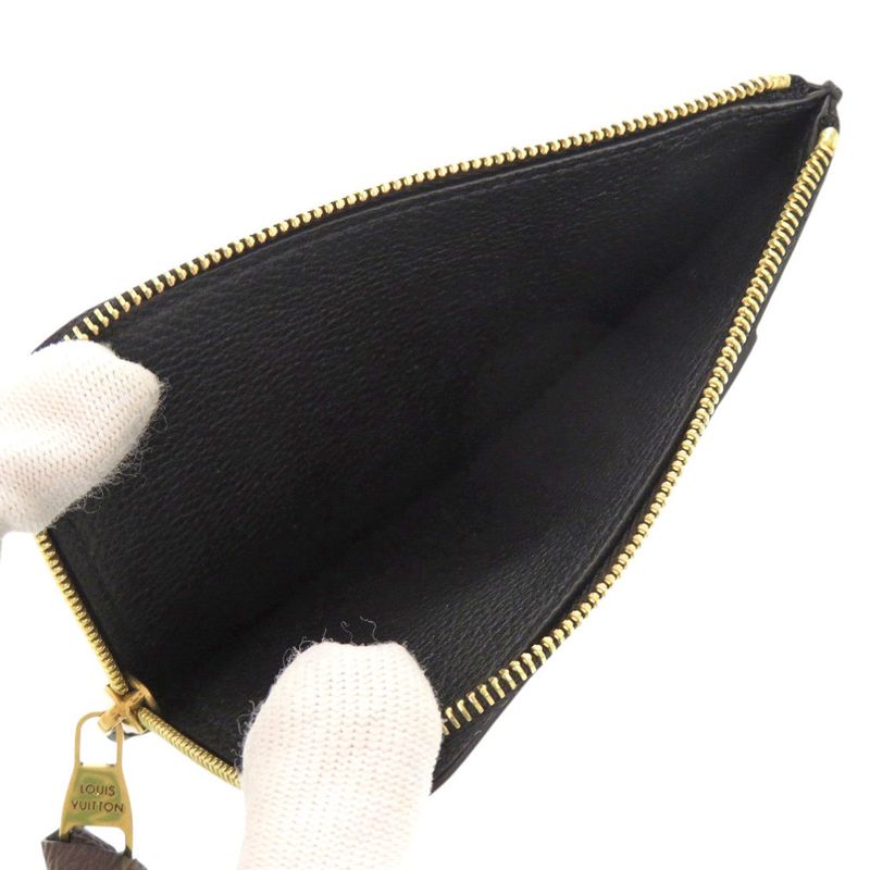 Unused Louis Vuitton Portocart Low Key M14550 Leather Black Card Case Coin Case