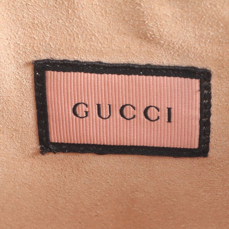 Gucci Ghost Leather Second Bag 445597 Clutch Pouch Commuting Business Genuine