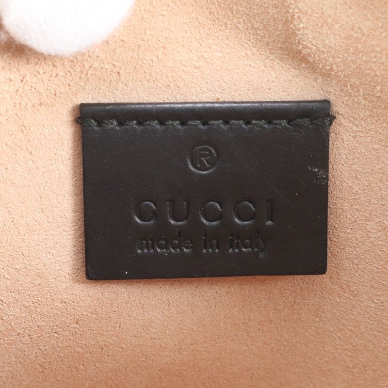 Gucci Ghost Leather Second Bag 445597 Clutch Pouch Commuting Business Genuine