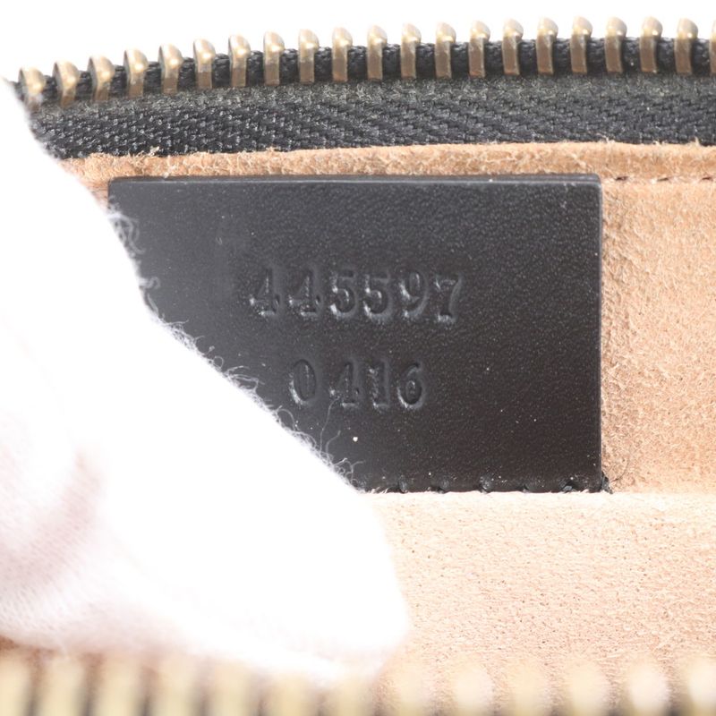 Gucci Ghost Leather Second Bag 445597 Clutch Pouch Commuting Business Genuine