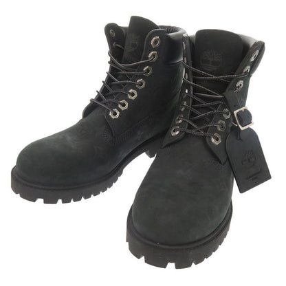 Louis Vuitton × Timberland 6-in Ankle Boots Size 7 Nuba Cles Leather Black