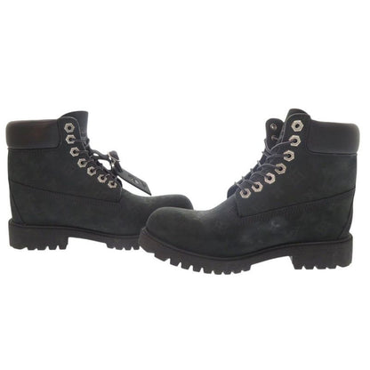 Louis Vuitton × Timberland 6-in Ankle Boots Size 7 Nuba Cles Leather Black