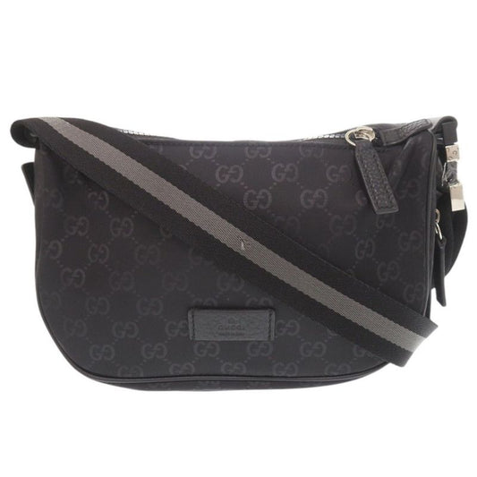 Gucci GG Nylon Black Shoulder Bag Black 0637 Gucci