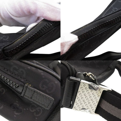 Gucci GG Nylon Black Shoulder Bag Black 0637 Gucci