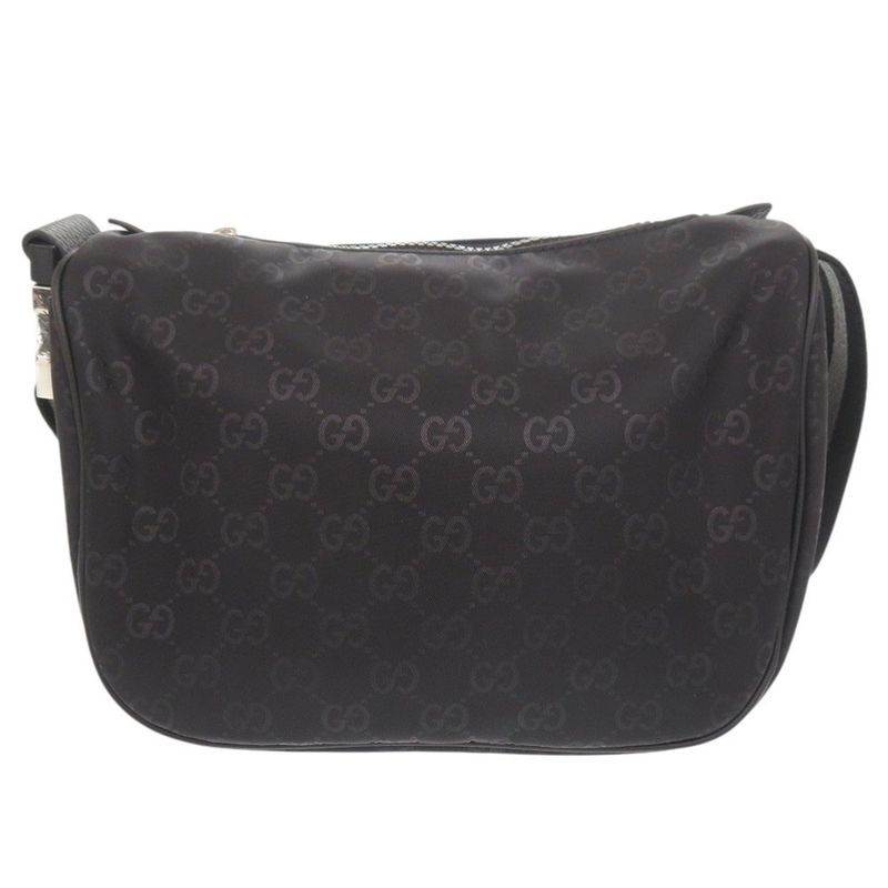 Gucci GG Nylon Black Shoulder Bag Black 0637 Gucci