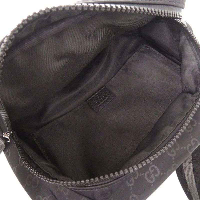 Gucci GG Nylon Black Shoulder Bag Black 0637 Gucci