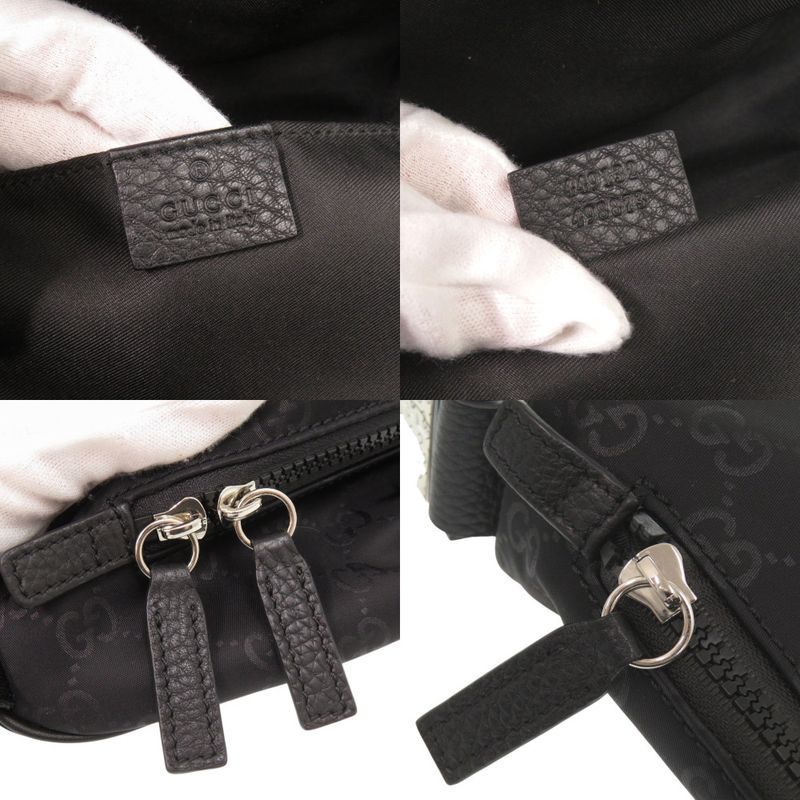 Gucci GG Nylon Black Shoulder Bag Black 0637 Gucci