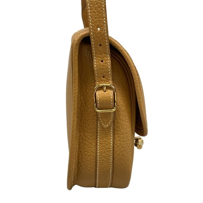 Hermes Shoulder Bag - Beige Gold Hardware Toggle Bamboo