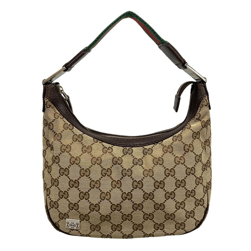 Gucci Shoulder Bag GG Pattern Sherry (Web) 145811 Dark Brown X Beige X Multi