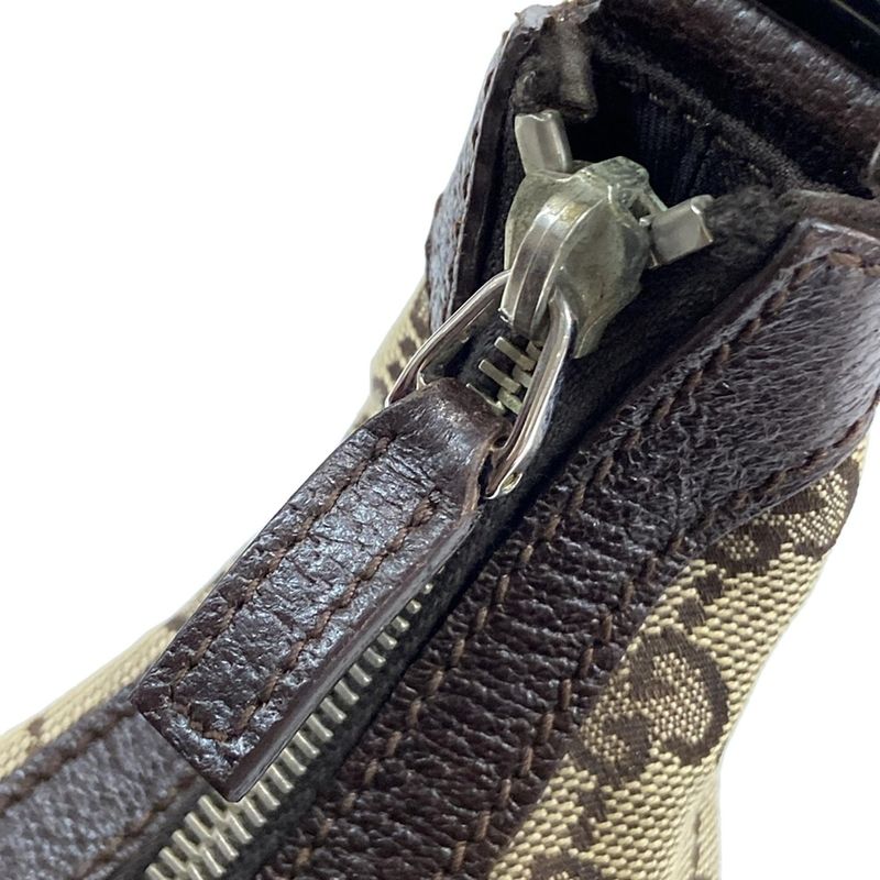 Gucci Shoulder Bag GG Pattern Sherry (Web) 145811 Dark Brown X Beige X Multi