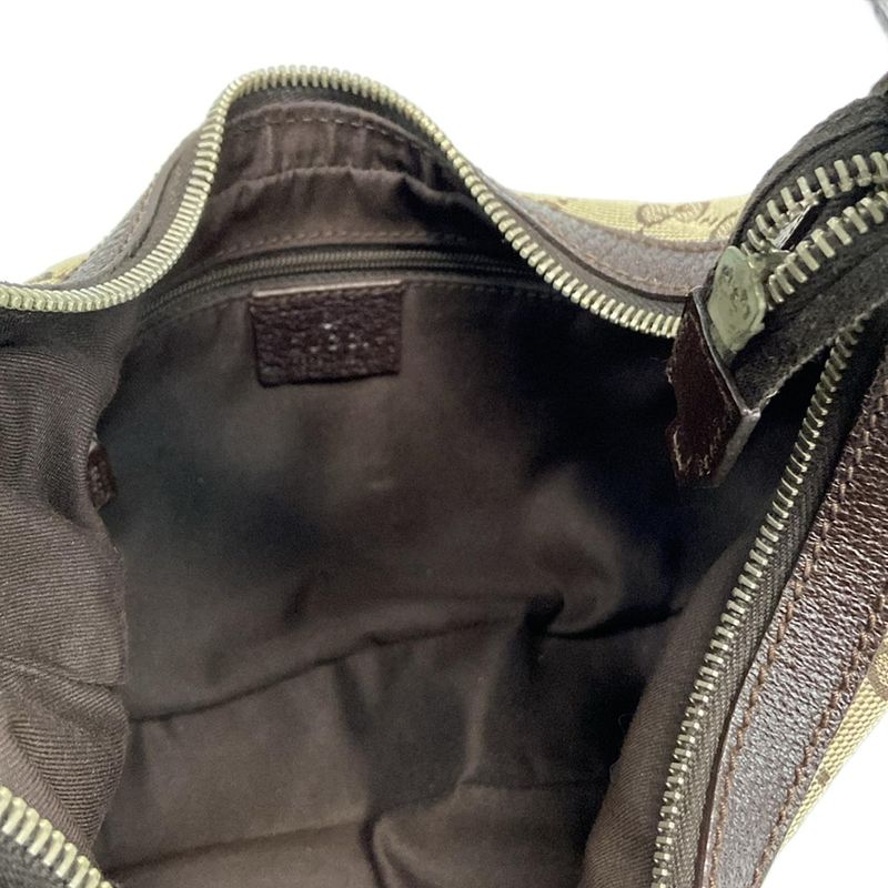 Gucci Shoulder Bag GG Pattern Sherry (Web) 145811 Dark Brown X Beige X Multi