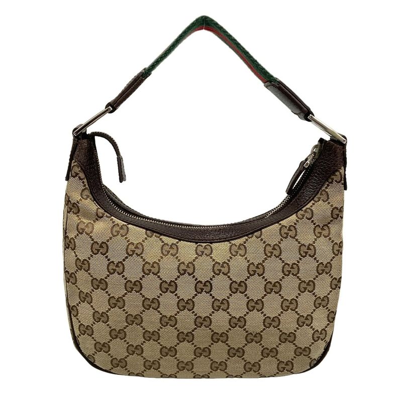 Gucci Shoulder Bag GG Pattern Sherry (Web) 145811 Dark Brown X Beige X Multi